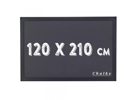 Chalky Kara Tahta Siyah Çerçeveli 120x210 cm